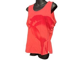 NICE SIZE 16 KATHMANDU Athletic Tank pink with rose printed design GOOD CONDITIO